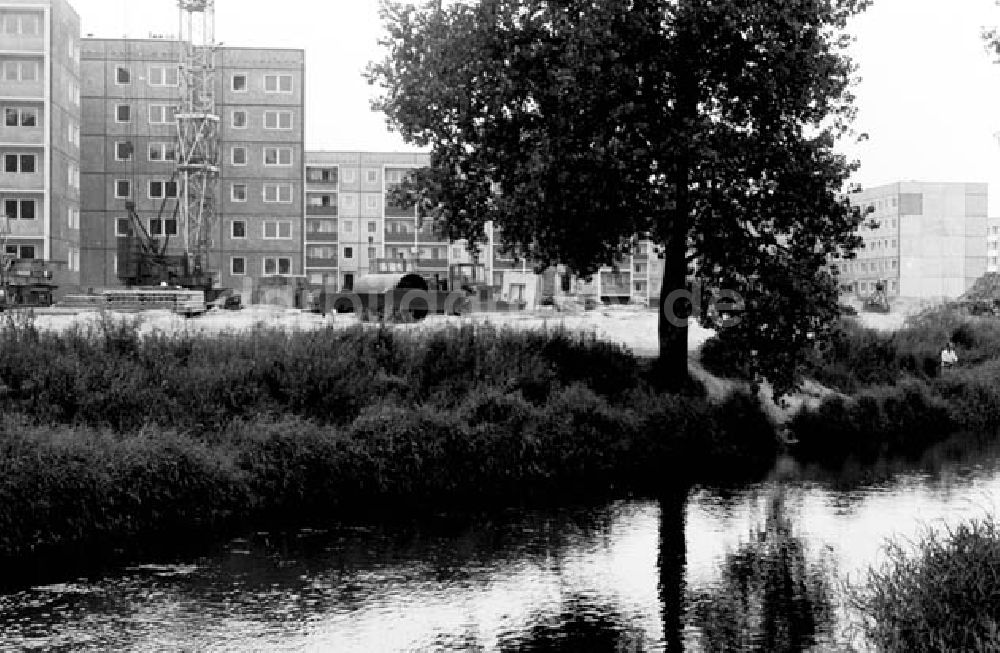 DDR-Fotoarchiv: Potsdam - 01.08.1986 Neubaugebiet Schlaatz in Potsdam.