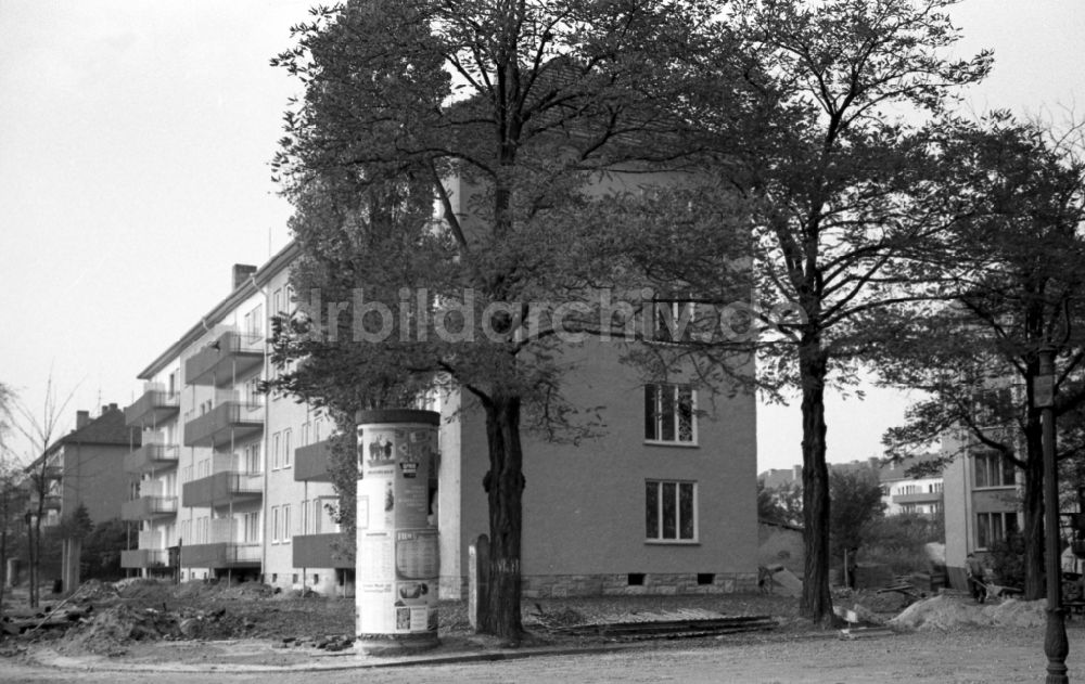DDR-Bildarchiv: Dresden - Neubauten an der Comeniusstraße im Stadtteil Striesen in Dresden in Sachsen in der DDR