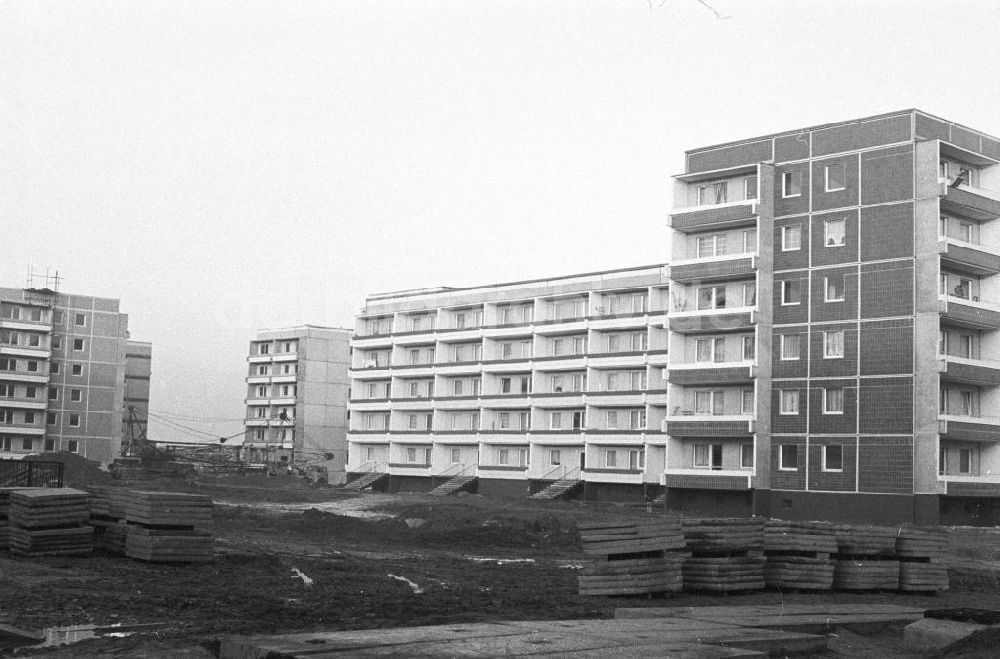 DDR-Bildarchiv: Magdeburg - Neubauwohngebiet / housing estate in Magdeburg - Neu Olvenstedt