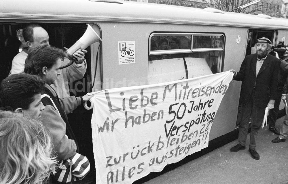 Berlin: Obdachlosen U-Bahn-Besetzung 15.01.1993