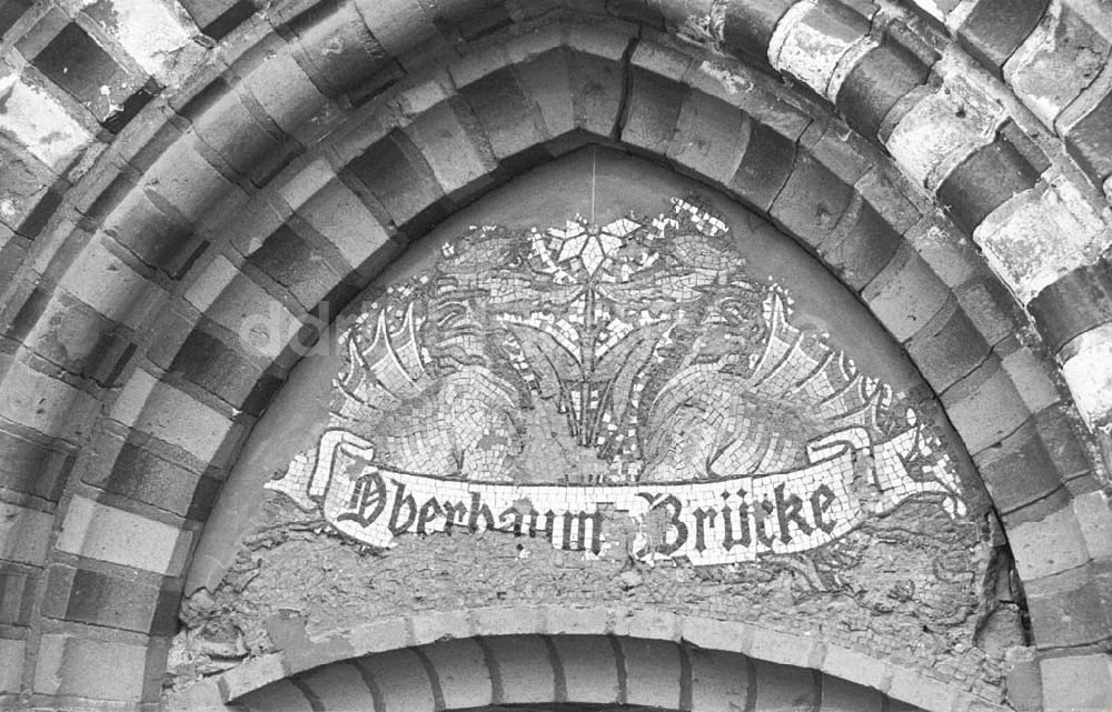 DDR-Bildarchiv: Berlin - Oberbaumbrücke Berlin (Ersatzbrücke) 22.03.1993