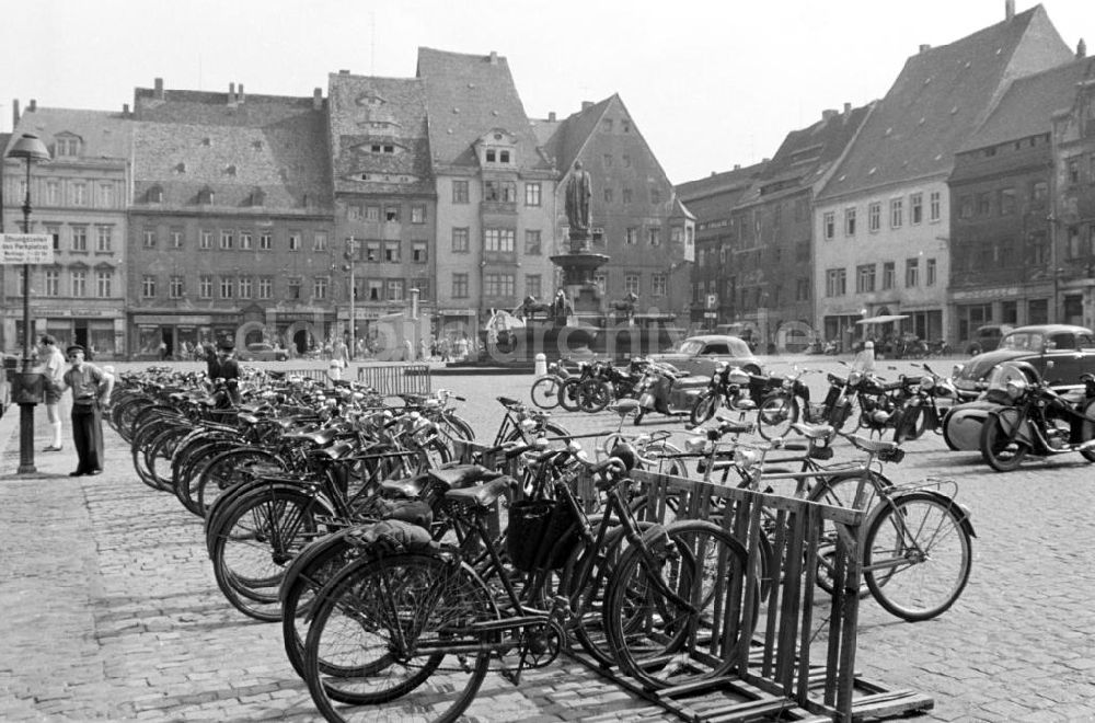DDR-Fotoarchiv: Freiberg - Obermarkt in Freiberg 1957
