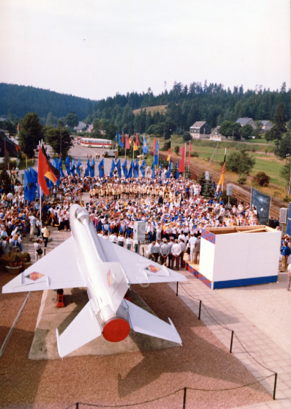 Morgenröthe-Rautenkranz: Pionier - Veranstaltung an der Raumfahrt- Gedenkstätte mit einer MiG-21 F-13 des ersten deutschen Kosmonauten Sigmund Jähn in Morgenröthe-Rautenkranz in Sachsen