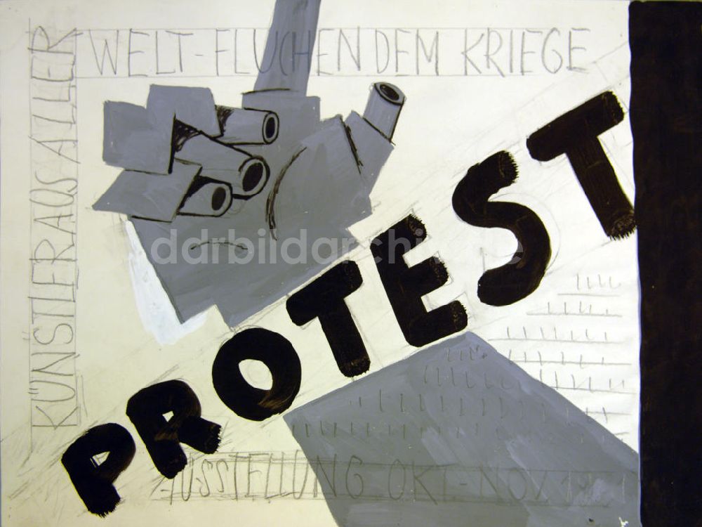 DDR-Fotoarchiv: Berlin - Plakatentwurf von Herbert Sandberg