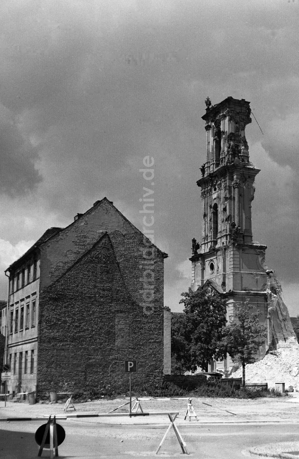 DDR-Bildarchiv: Potsdam - Potsdam Ruine der Garnisonkirche