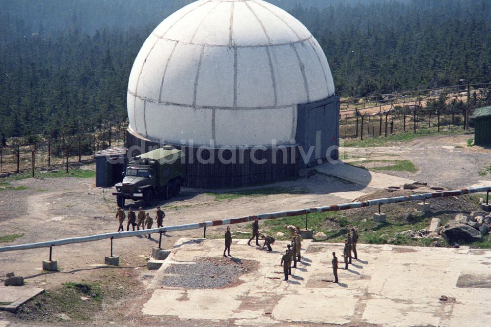 DDR-Bildarchiv: Schierke - Radarkuppeln / Radome auf dem Brocken