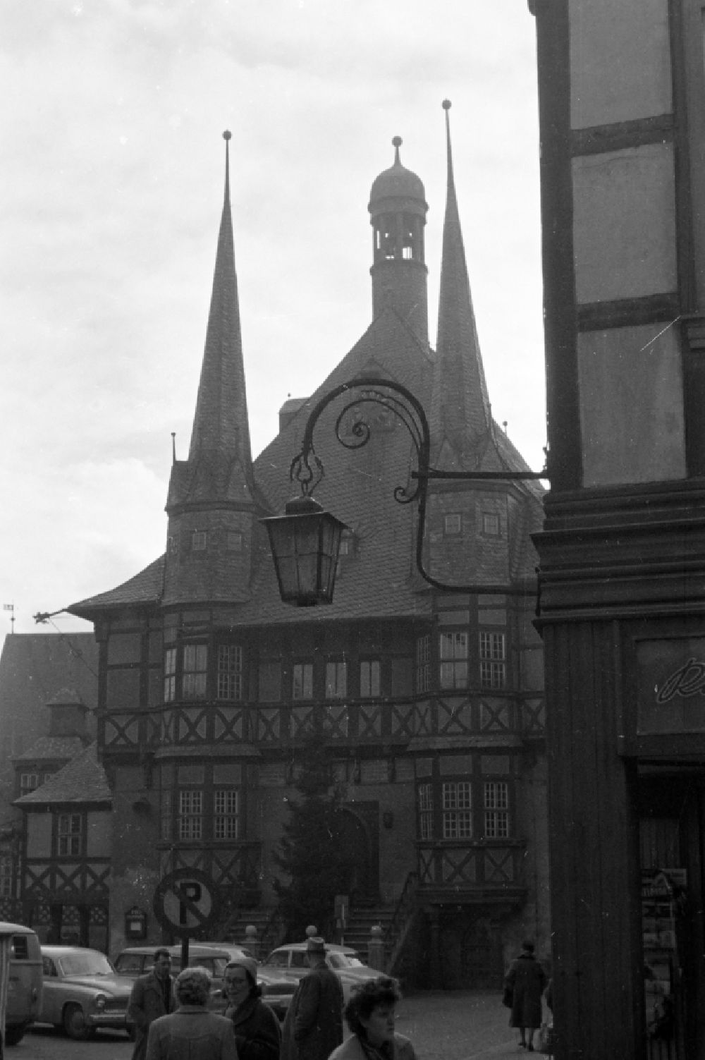 DDR-Fotoarchiv: Wernigerode - Rathausgebäude in Wernigerode in der DDR