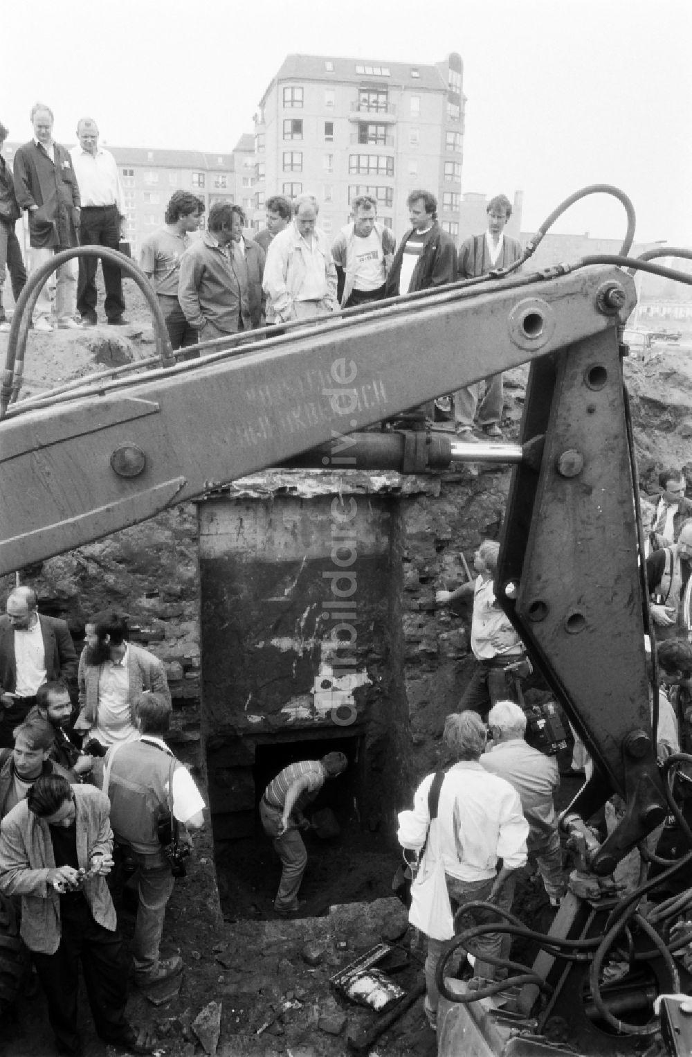 Berlin: Reste der Bunkeranlagen Führerbunker - Reichskanzlei in Berlin in der DDR