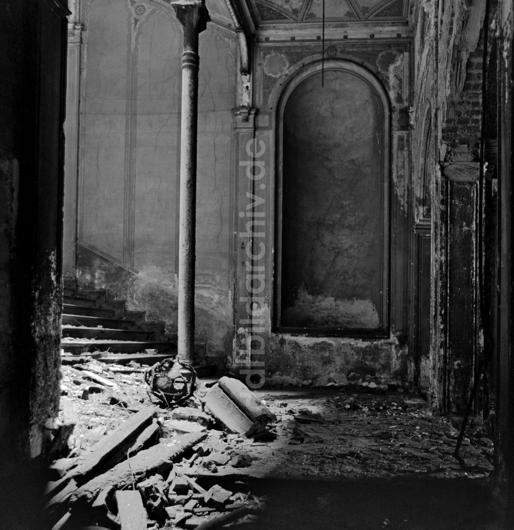 Berlin: Ruinen Rest der Synagoge Centrum Judaicum in Berlin in der DDR