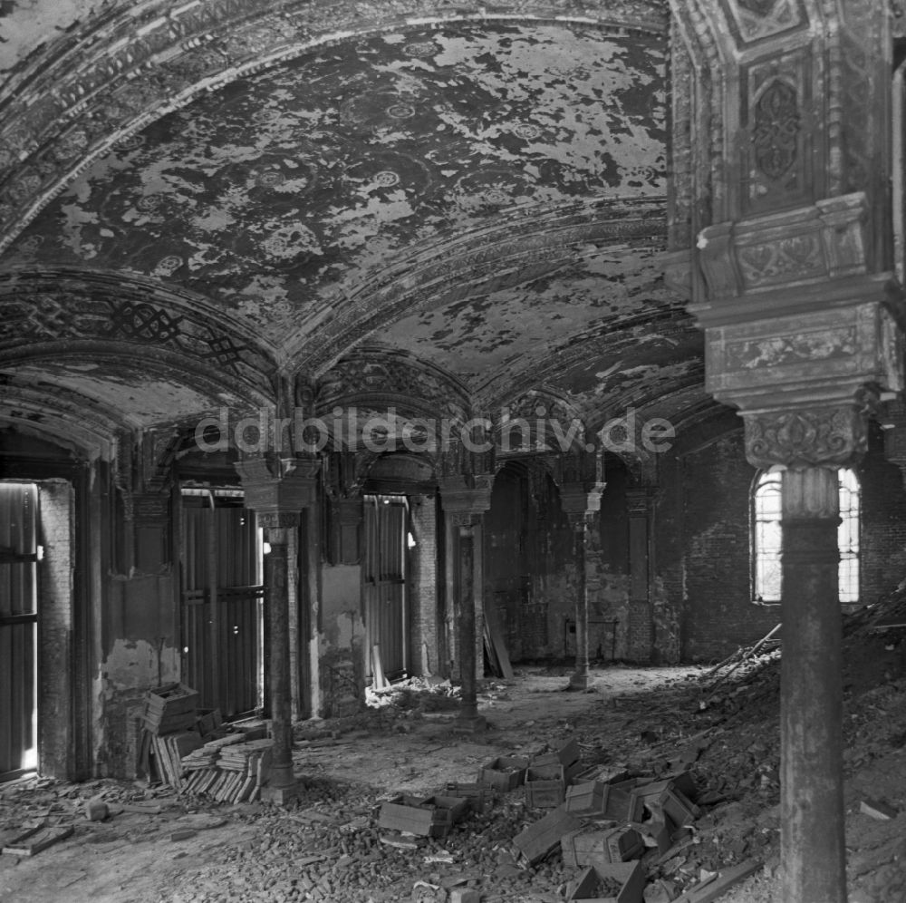 DDR-Bildarchiv: Berlin - Ruinen Rest der Synagoge Centrum Judaicum in Berlin in der DDR