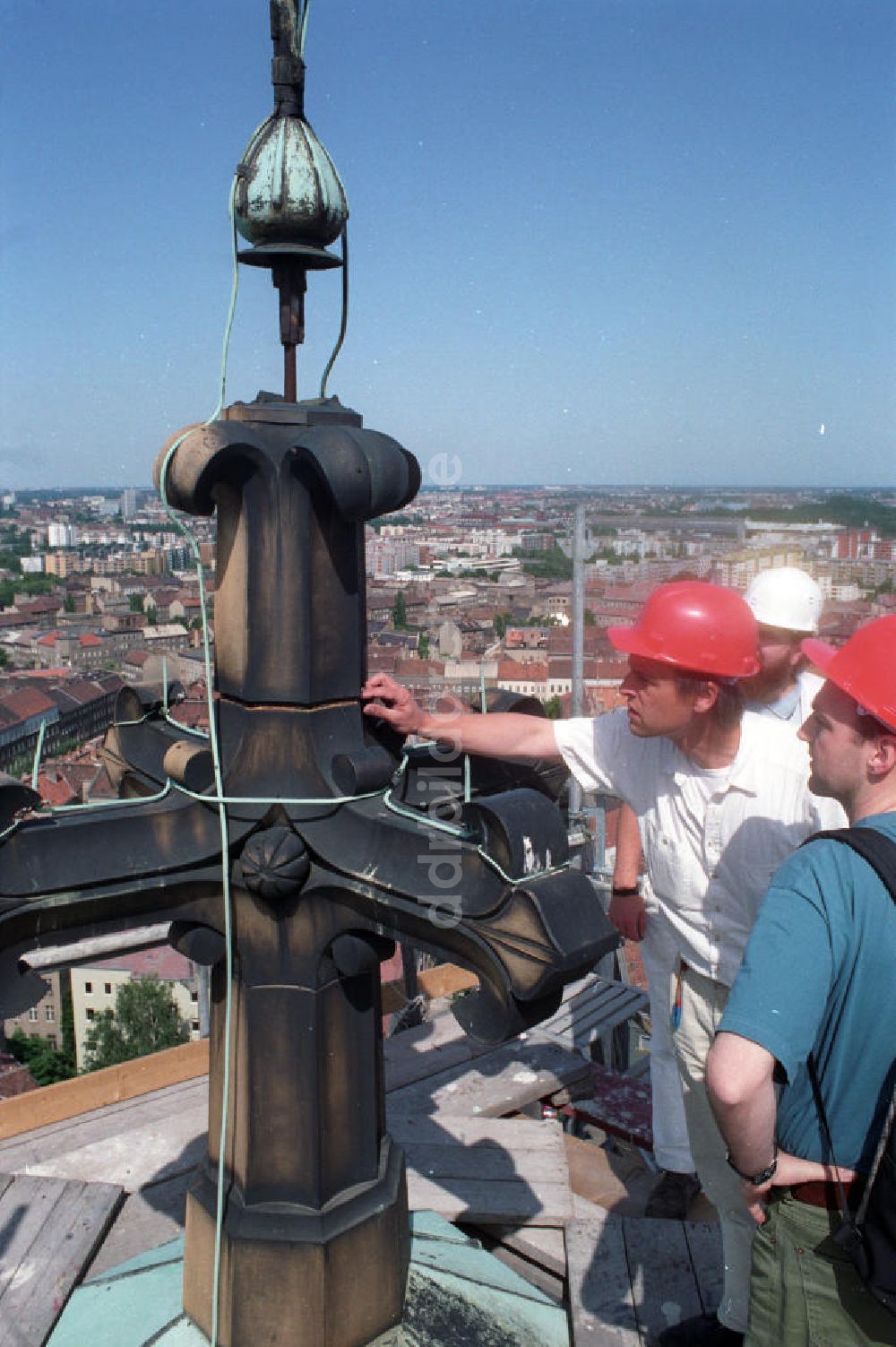 DDR-Fotoarchiv: Berlin - Sanierungsarbeiten an der Zionskirche in Berlin