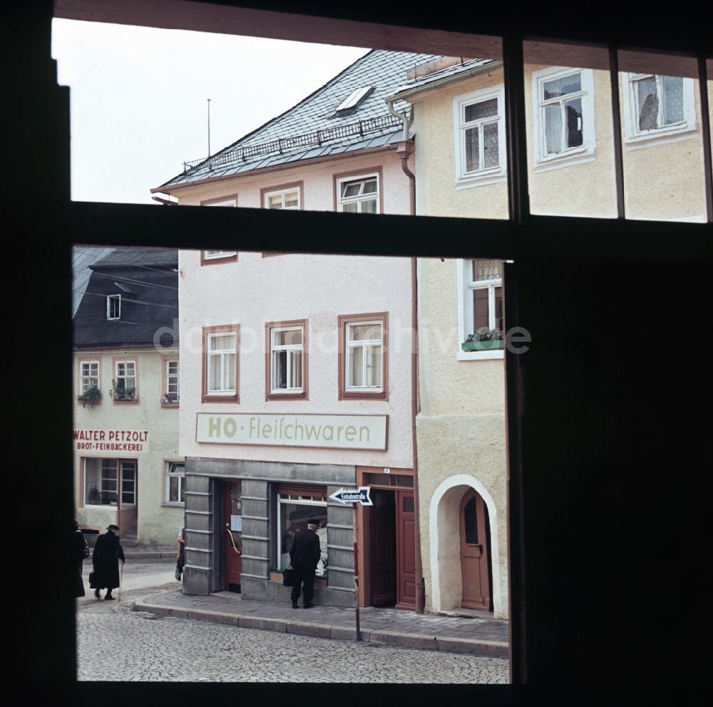 DDR-Fotoarchiv: Bad Lobenstein - Schaufenster in Bad Lobenstein in der DDR
