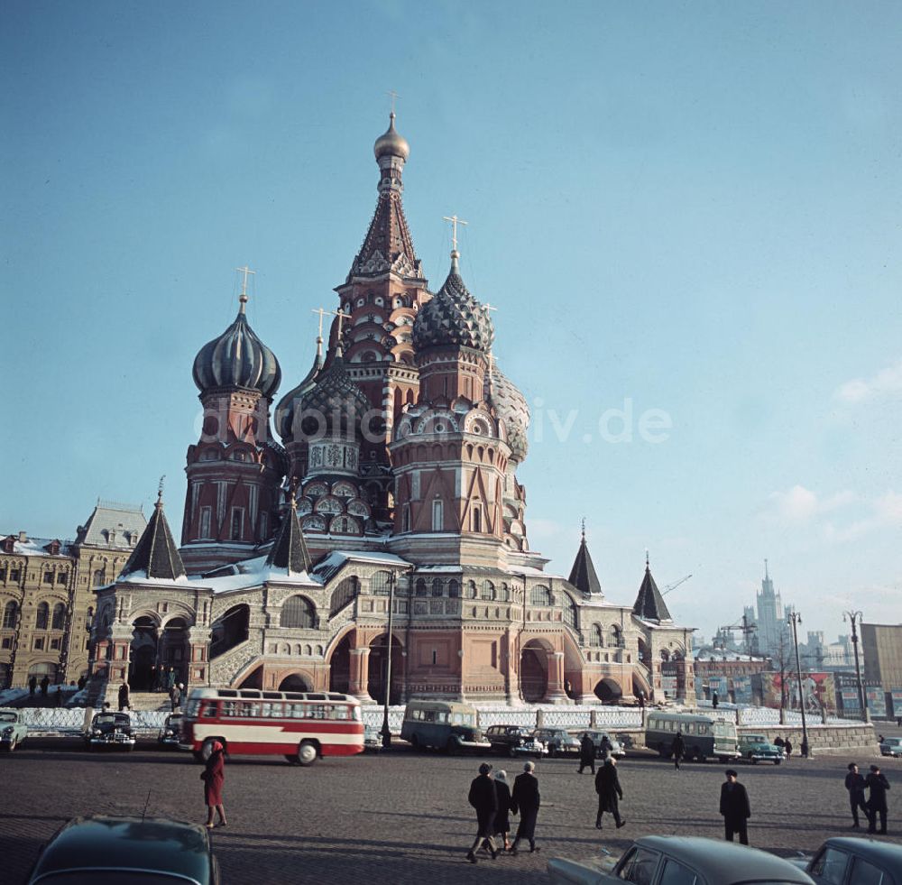 DDR-Bildarchiv: Moskau - Sowjetunion historisch - Roter Platz in Moskau 1964