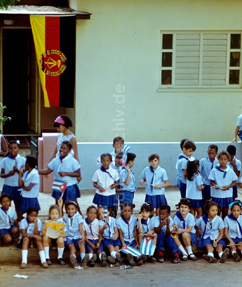 Havanna: Staatsbesuch Erich Honecker 1974 in Kuba / Cuba - Empfang