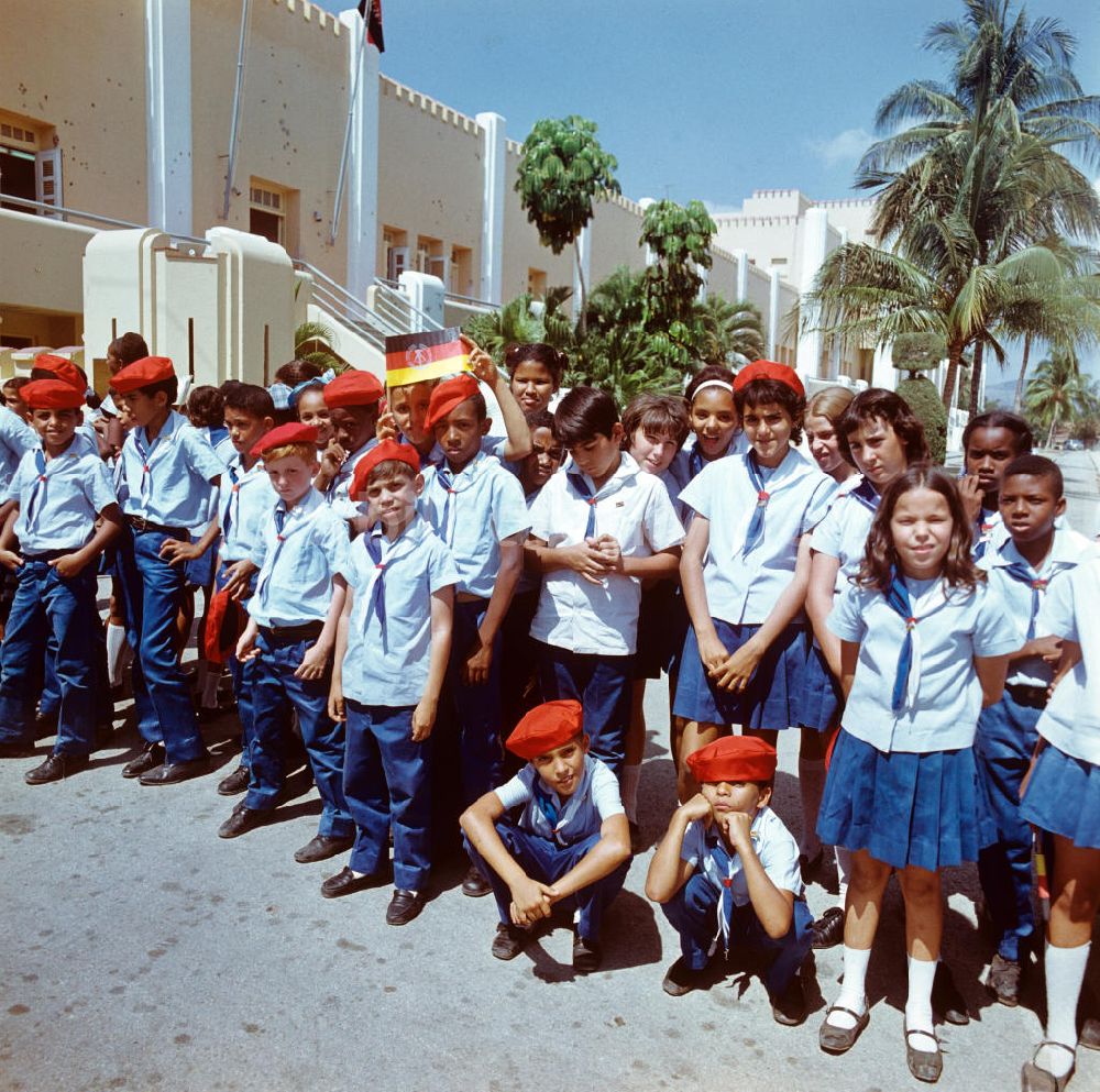Santiago de Cuba: Staatsbesuch Erich Honecker 1974 in Kuba / Cuba - Empfang