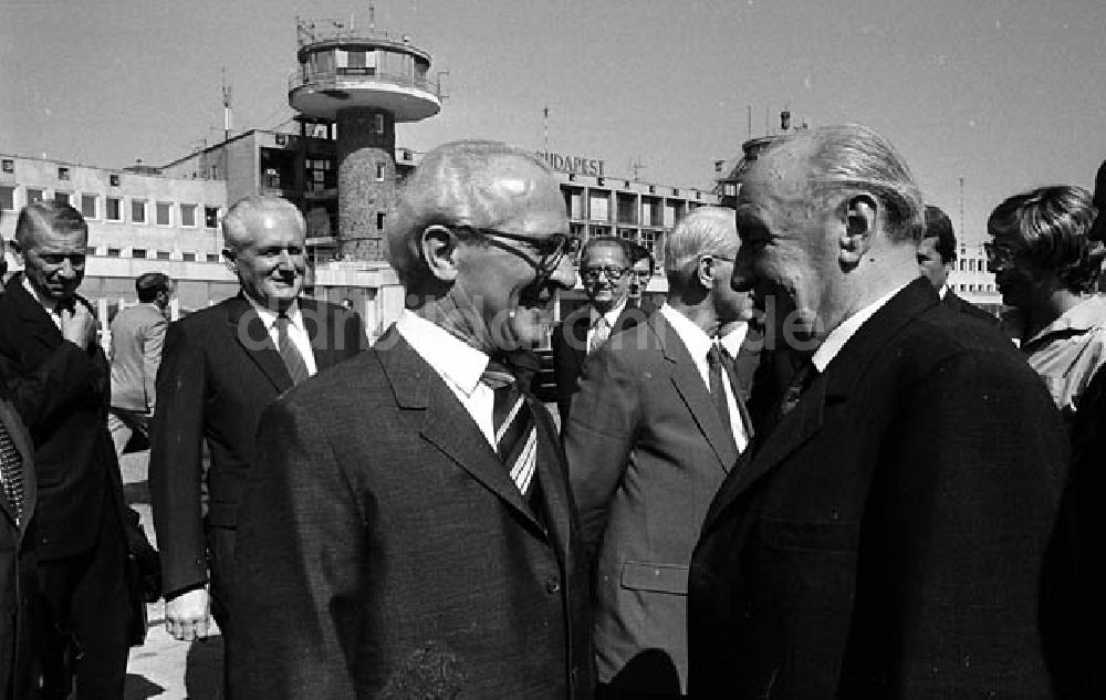 Budapest (Ungarn): Staatsbesuch Erich Honecker in Ungarn
