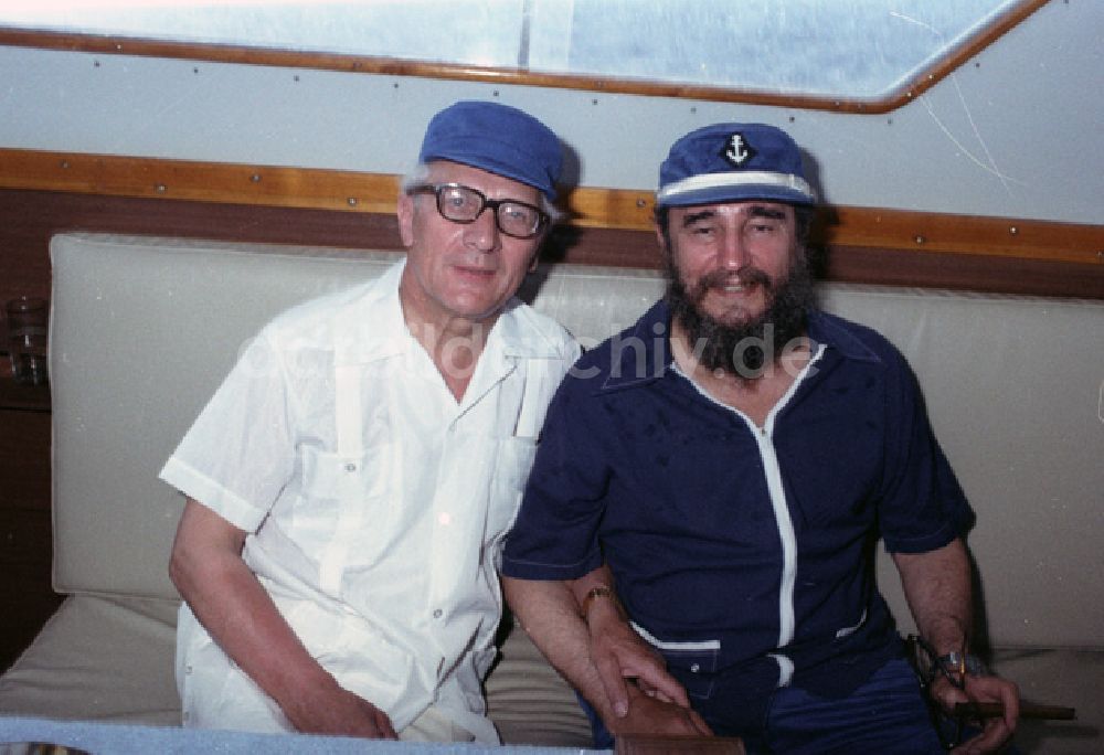 Havanna: Staatsbesuch Erich Honeckers in Cuba / Kuba 1980