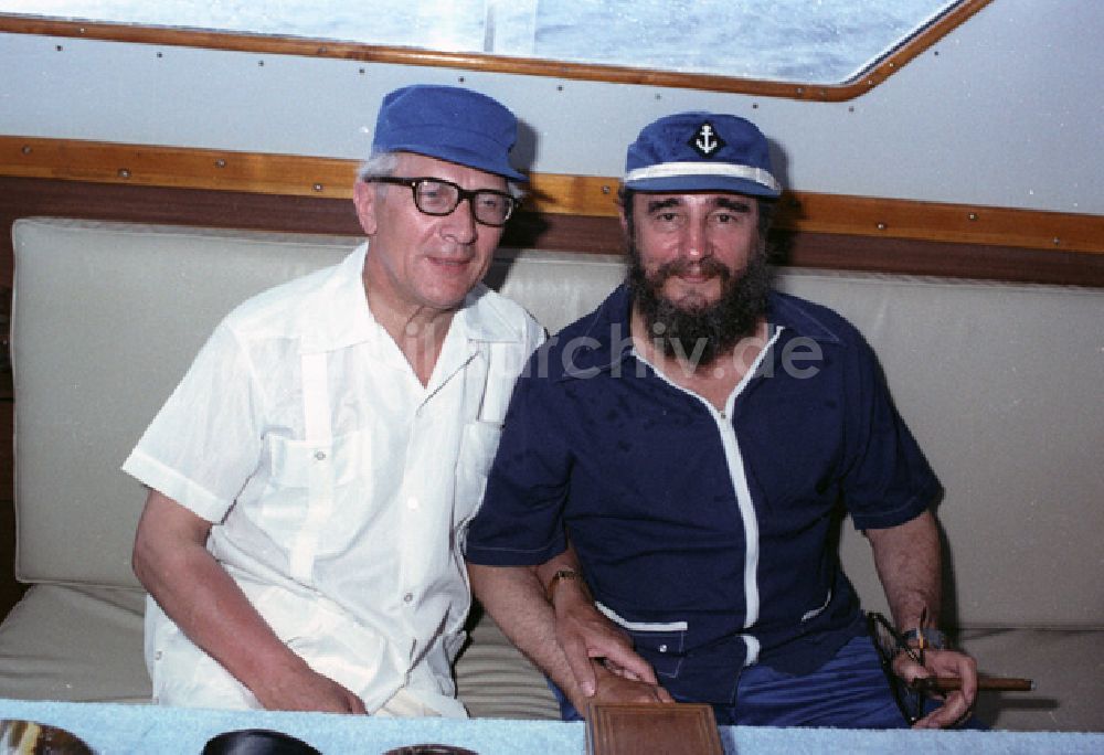 DDR-Bildarchiv: Havanna - Staatsbesuch Erich Honeckers in Cuba / Kuba 1980