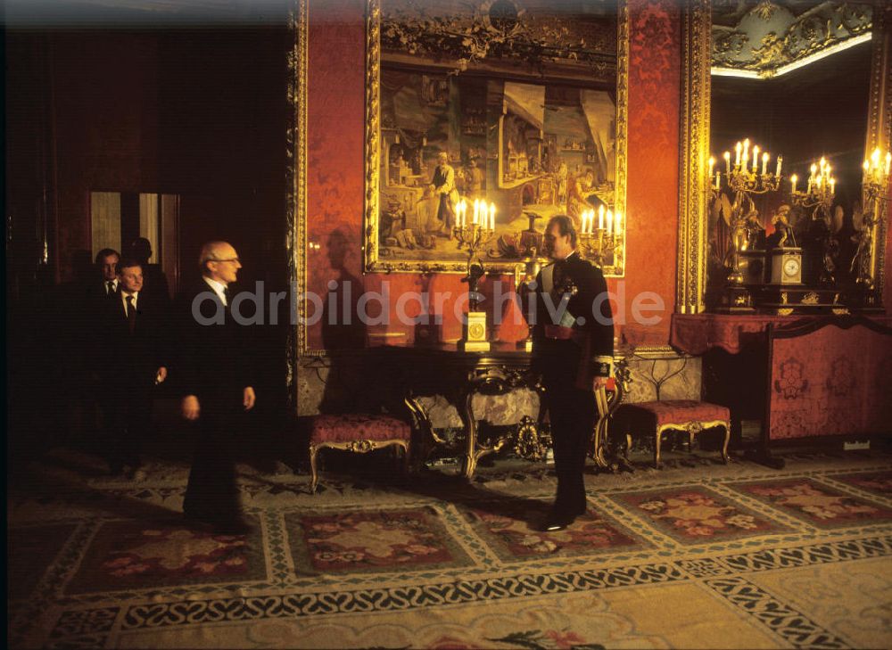 DDR-Fotoarchiv: Madrid - Staatsbesuch Erich Honeckers in Spanien