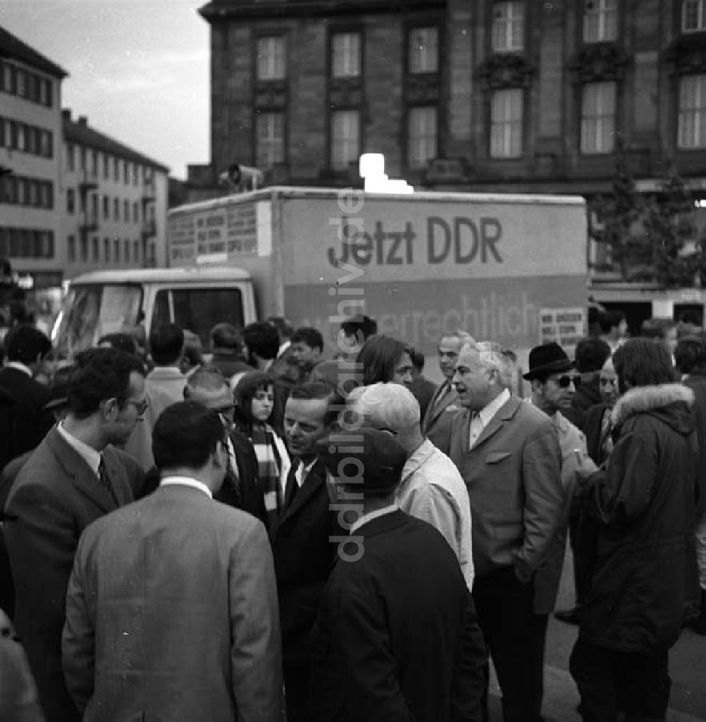 DDR-Bildarchiv: Erfurt - Staatsbesuch Willi Brandt