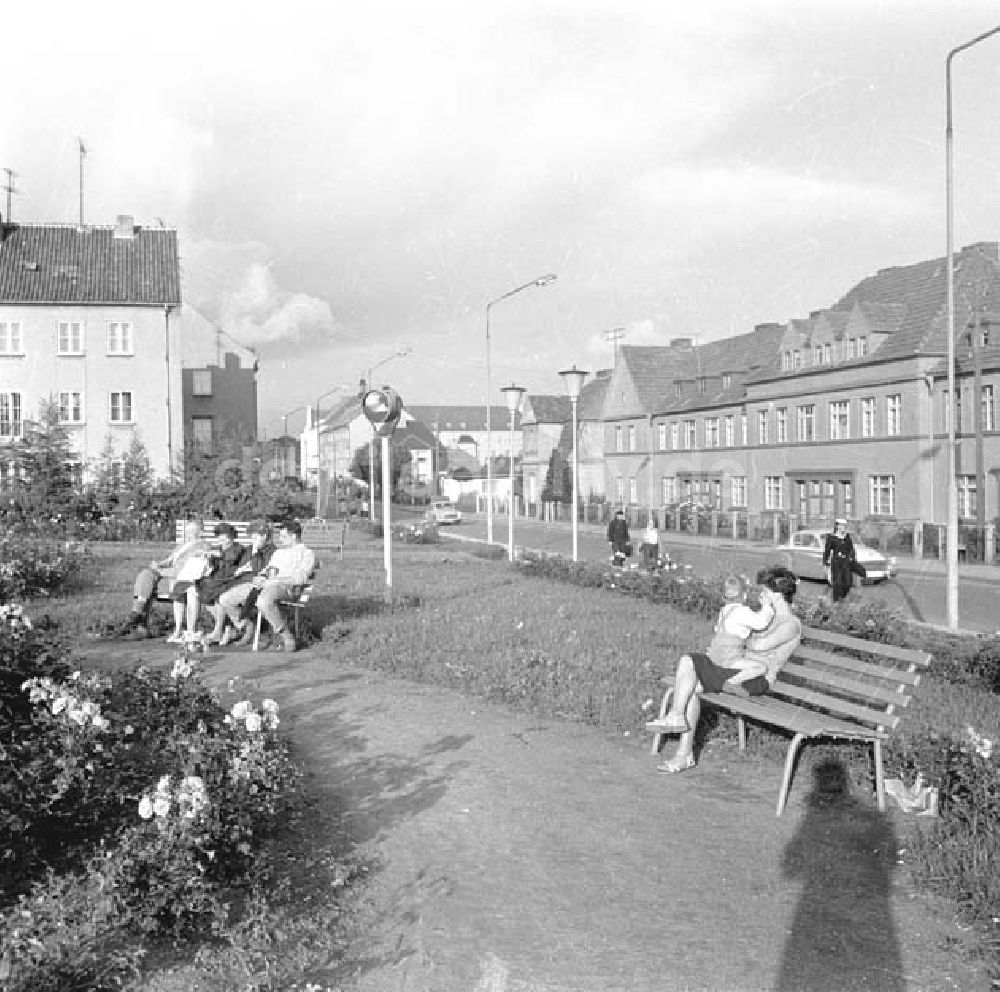 DDR-Fotoarchiv: Saßnitz - Stadtansicht von Sassnitz auf Rügen