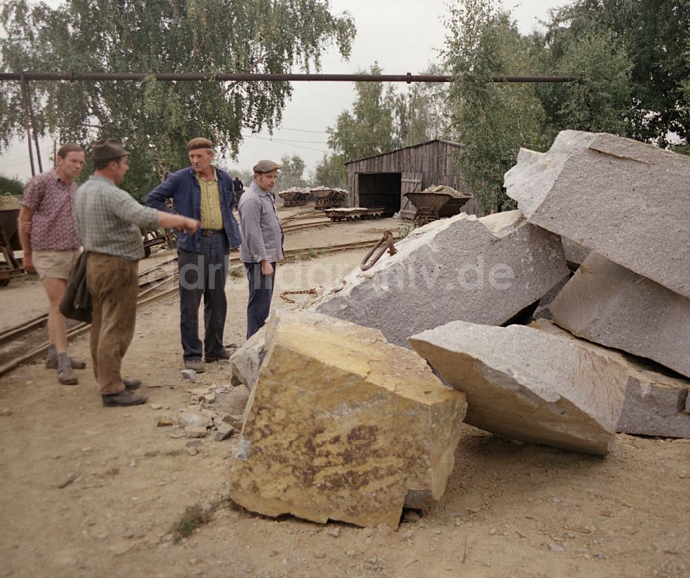 DDR-Fotoarchiv: Horka - Steinbruch zum Abbau von Granit in Horka in der DDR