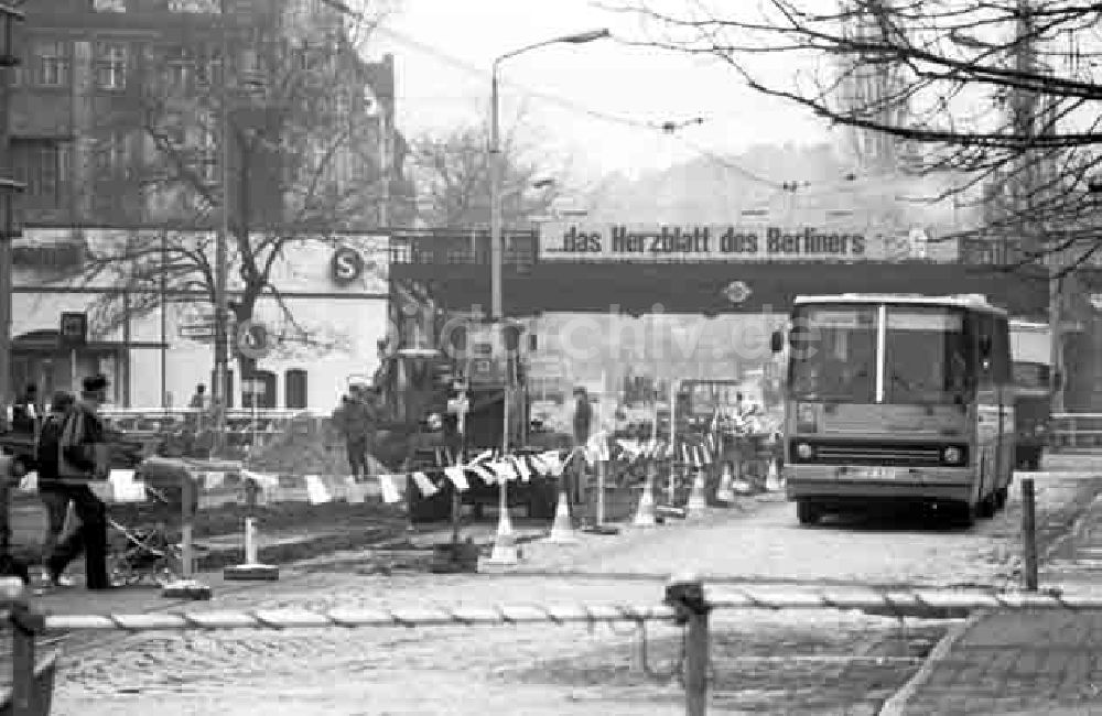 Berlin: Straßenbaumaßnahmen der Mahlsdorfer Str. Berlin Foto: Winkler