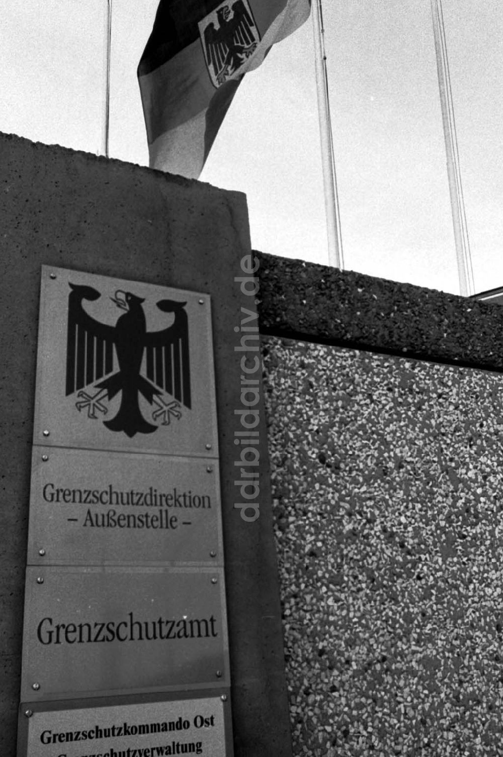 DDR-Fotoarchiv: Berlin - Thema: Verwaltung Bundesgrenzschutz in Berlin Foto:Lange Umschlagsnummer: 1992-09