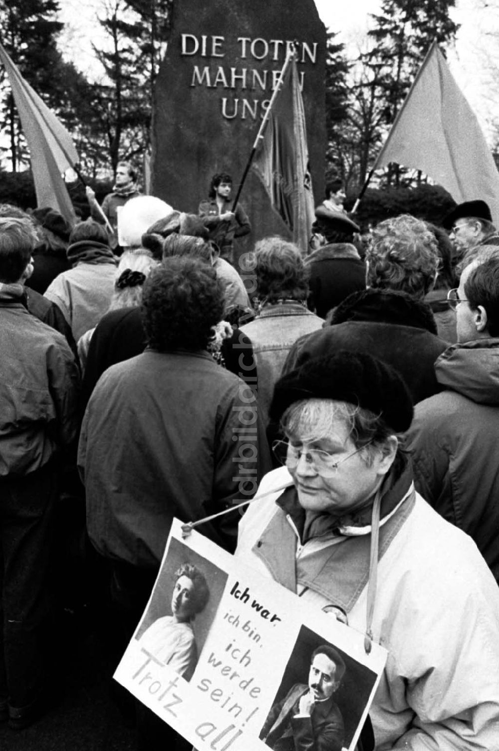 Berlin: Thema:Liebknecht-Luxenburg-Demo Foto:Lange Umschlagsnummer: 1992-17