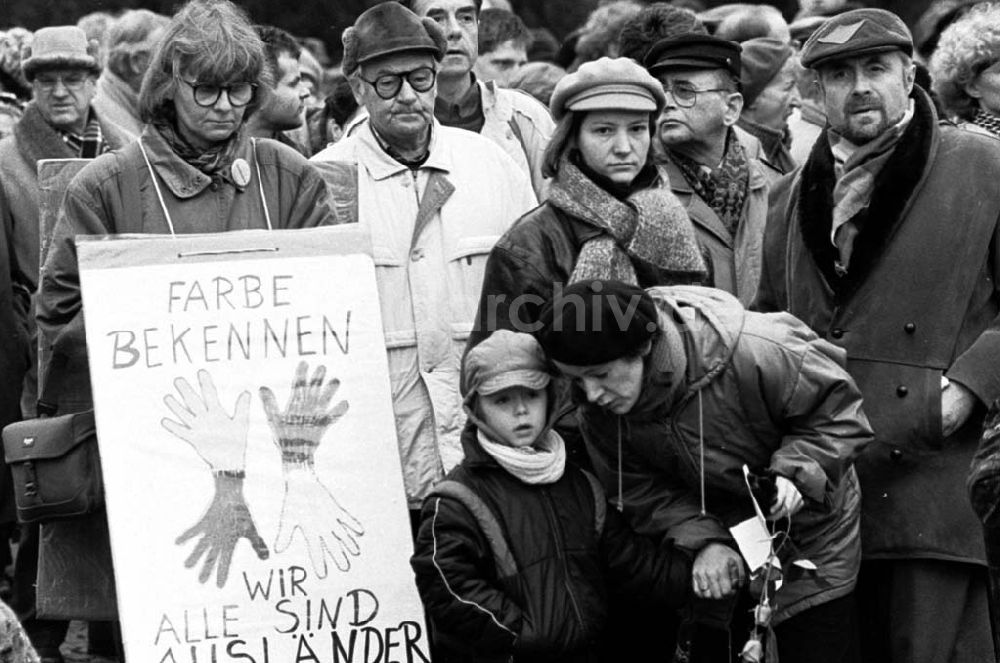 DDR-Bildarchiv: Berlin - Thema:Liebknecht-Luxenburg-Demo Foto:Lange Umschlagsnummer: 1992-17