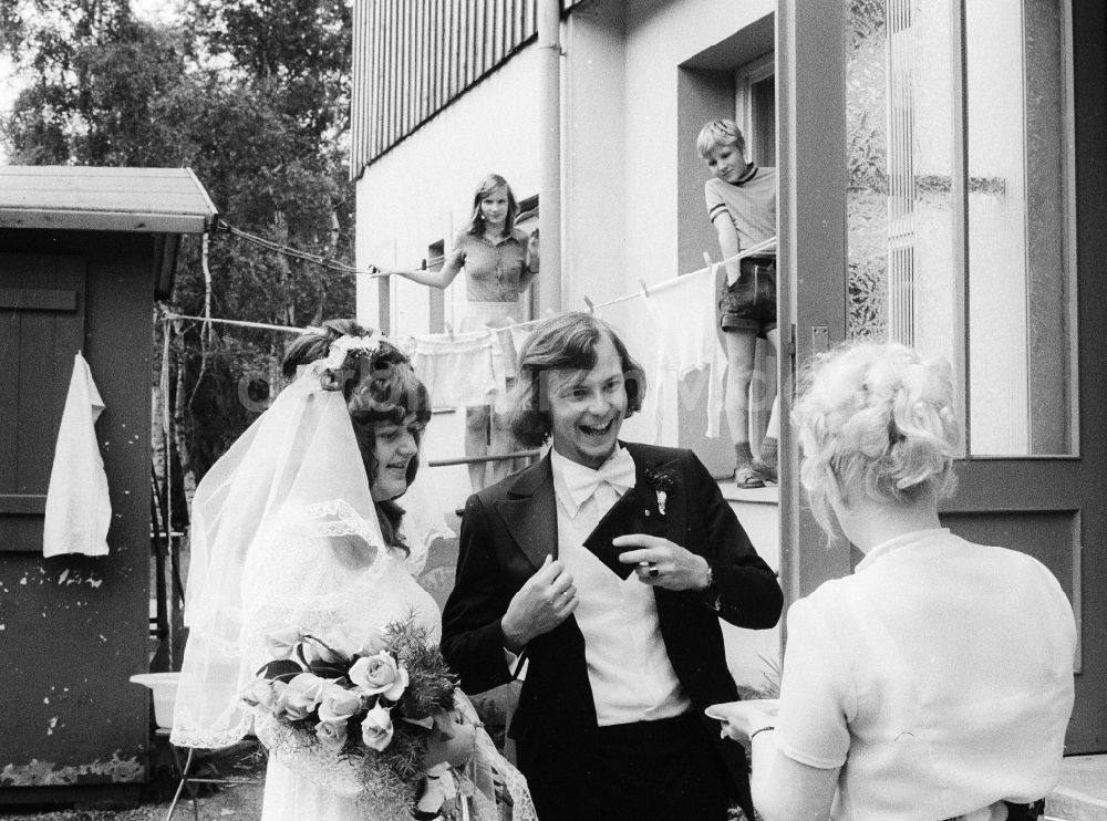 Scheibenberg: Traditionelle Hochzeit in Scheibenberg in Sachsen in der DDR