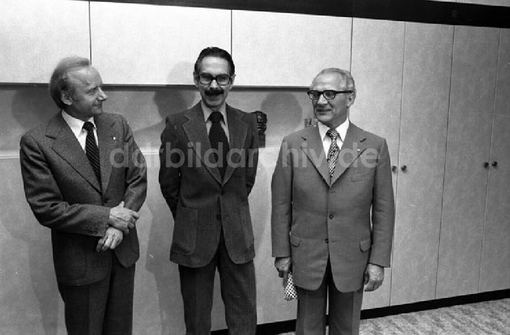 Berlin: Treffen Erich Honeckers mit Carlos Altamirano