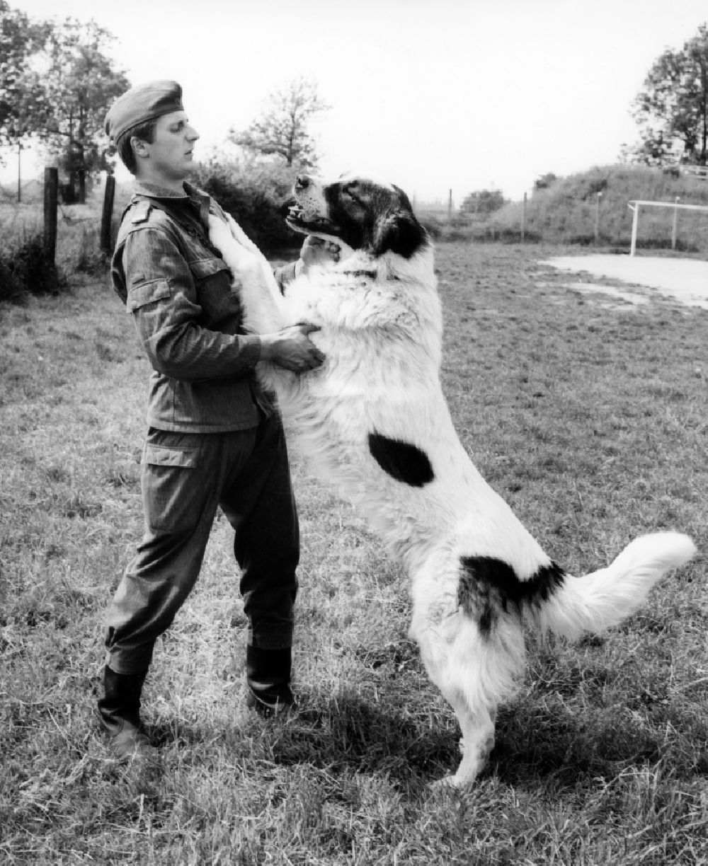 DDR-Fotoarchiv: Abbenrode - Wachhundeausbildung durch Soldaten der Grenztruppen der DDR