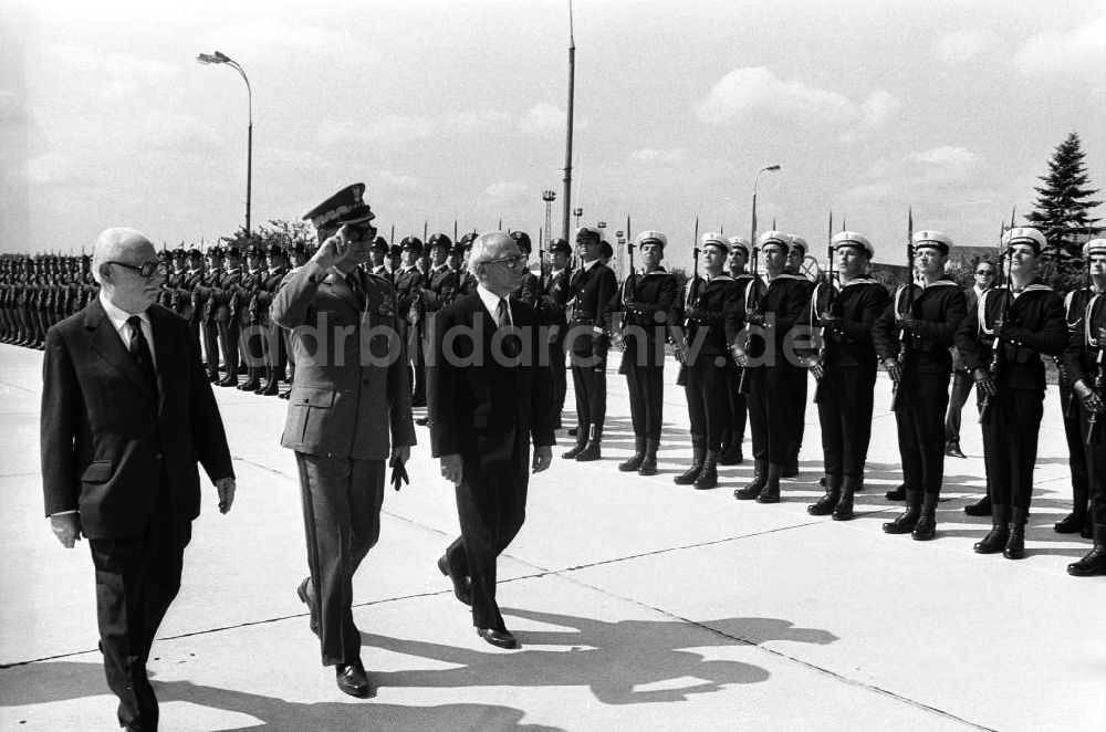 DDR-Fotoarchiv: Warschau - Warschau Staatsbesuch