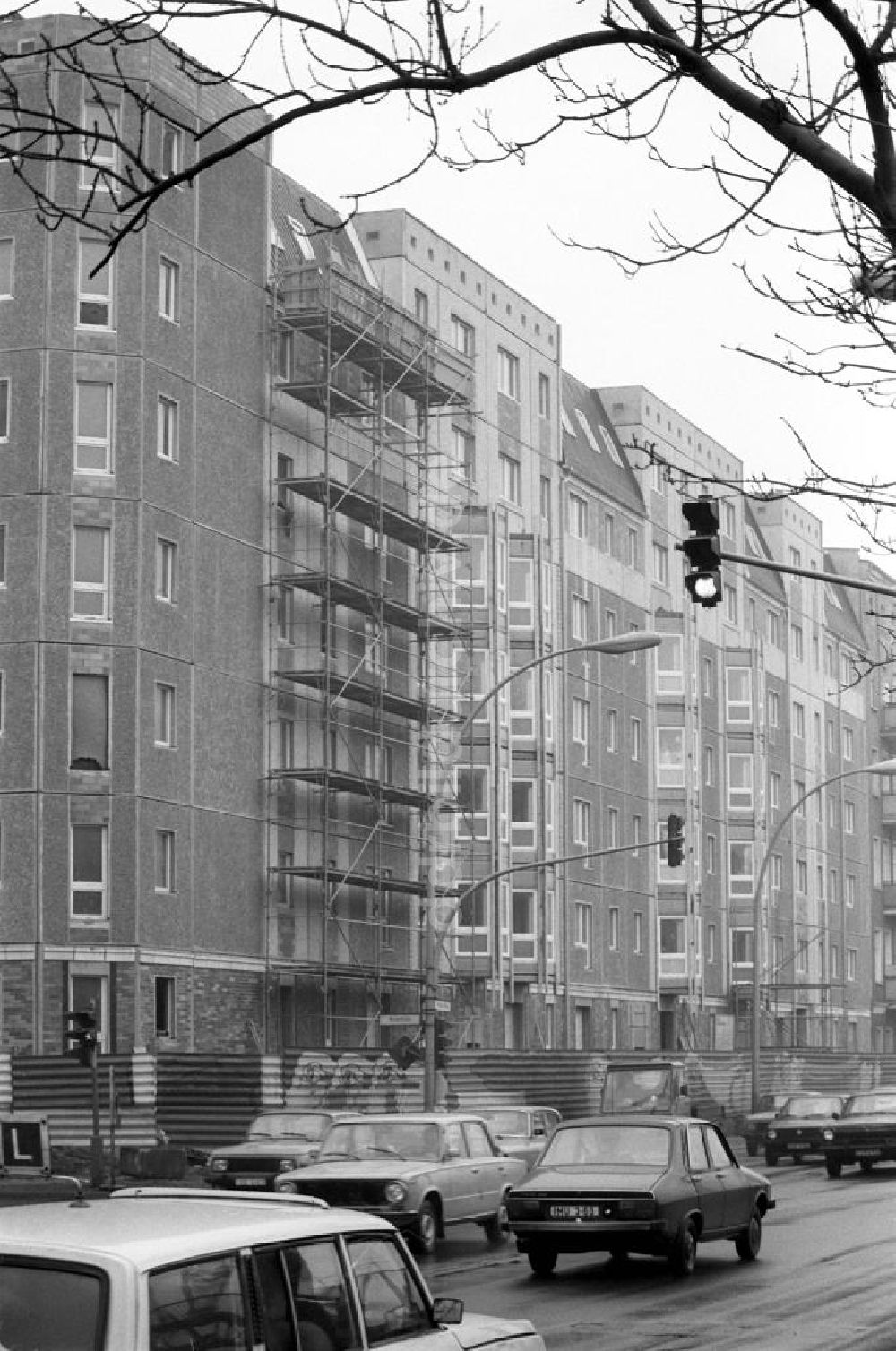 DDR-Bildarchiv: Berlin - Wohnungsbau in der Stralauer Allee in Berlin